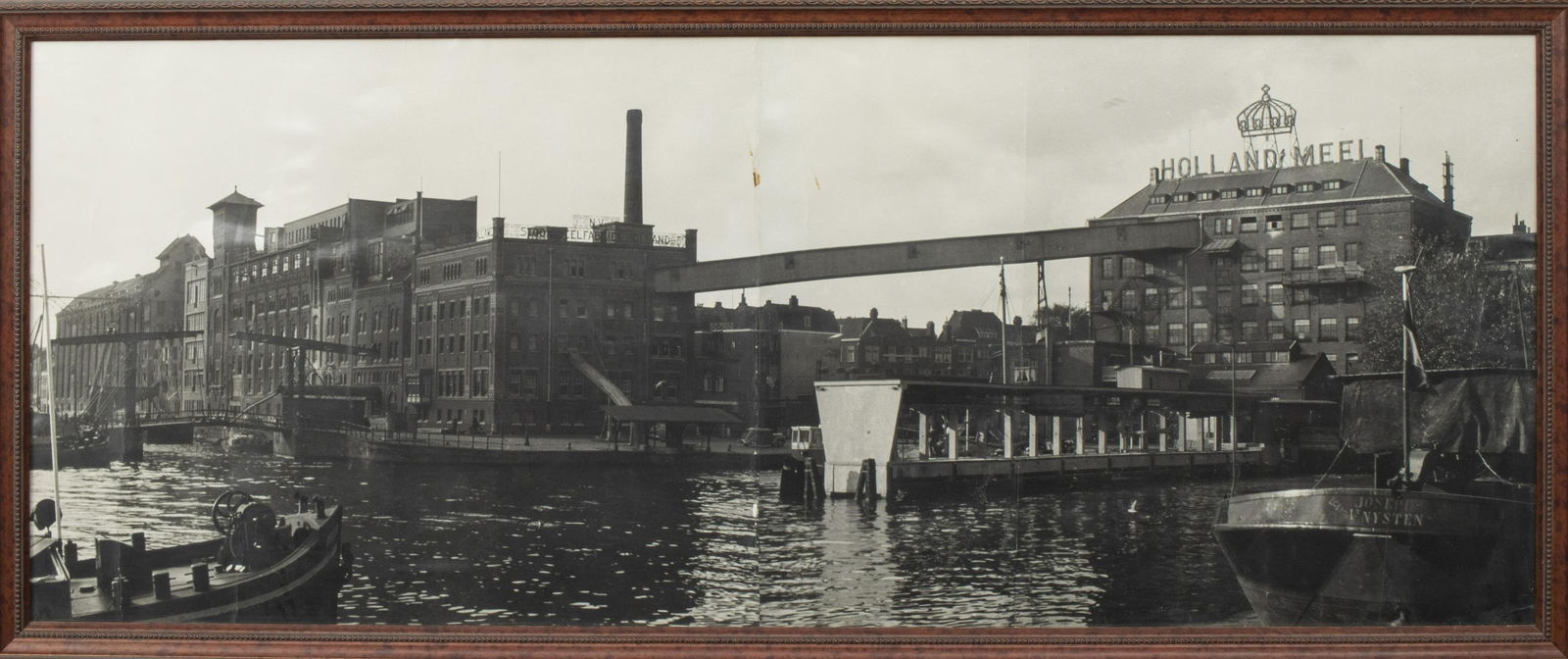 1930s Photograph of Dutch Industrial Waterfront (1 of 4)