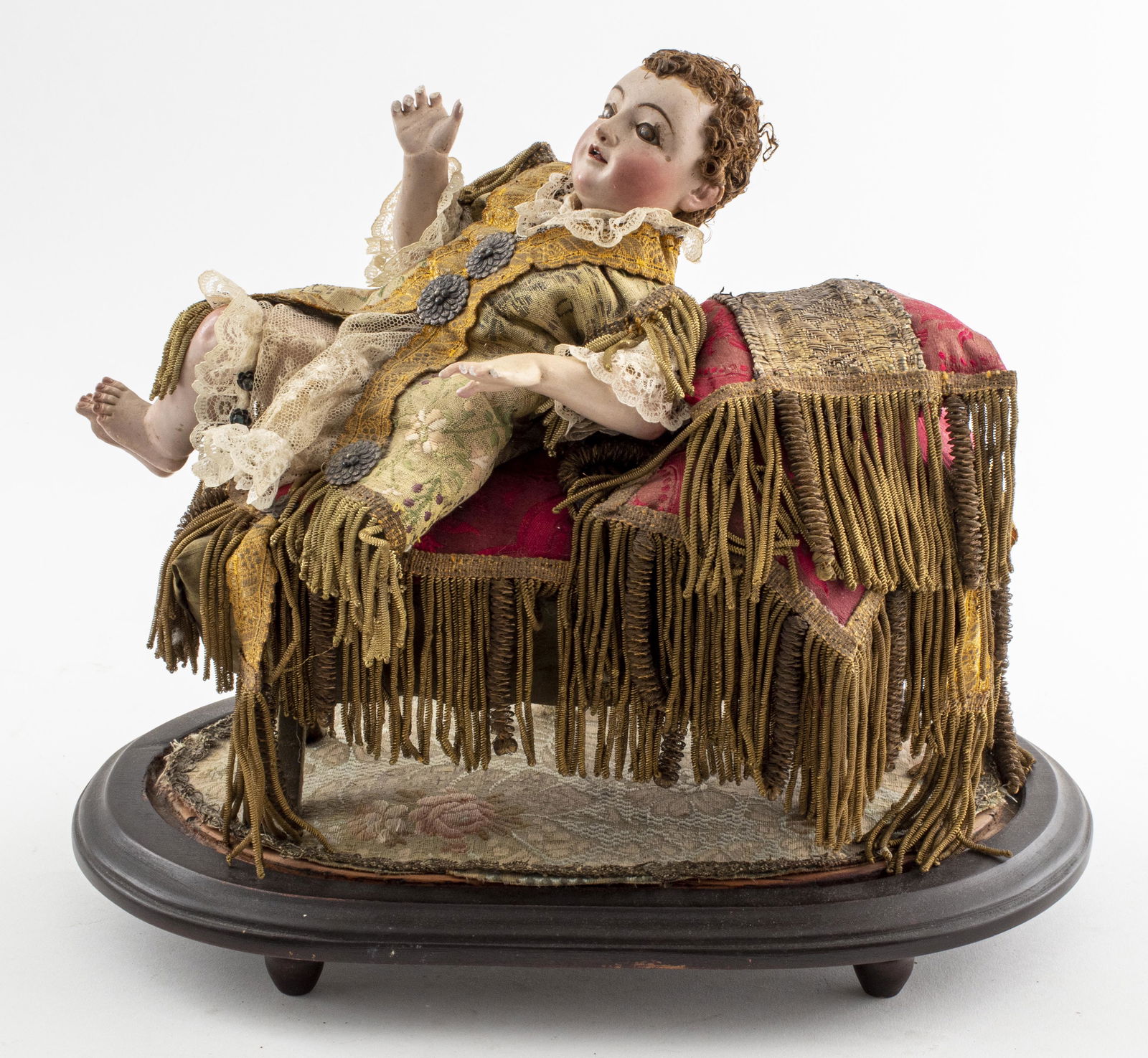 Spanish Colonial Reclining Infant Jesus, 18th C (1 of 10)