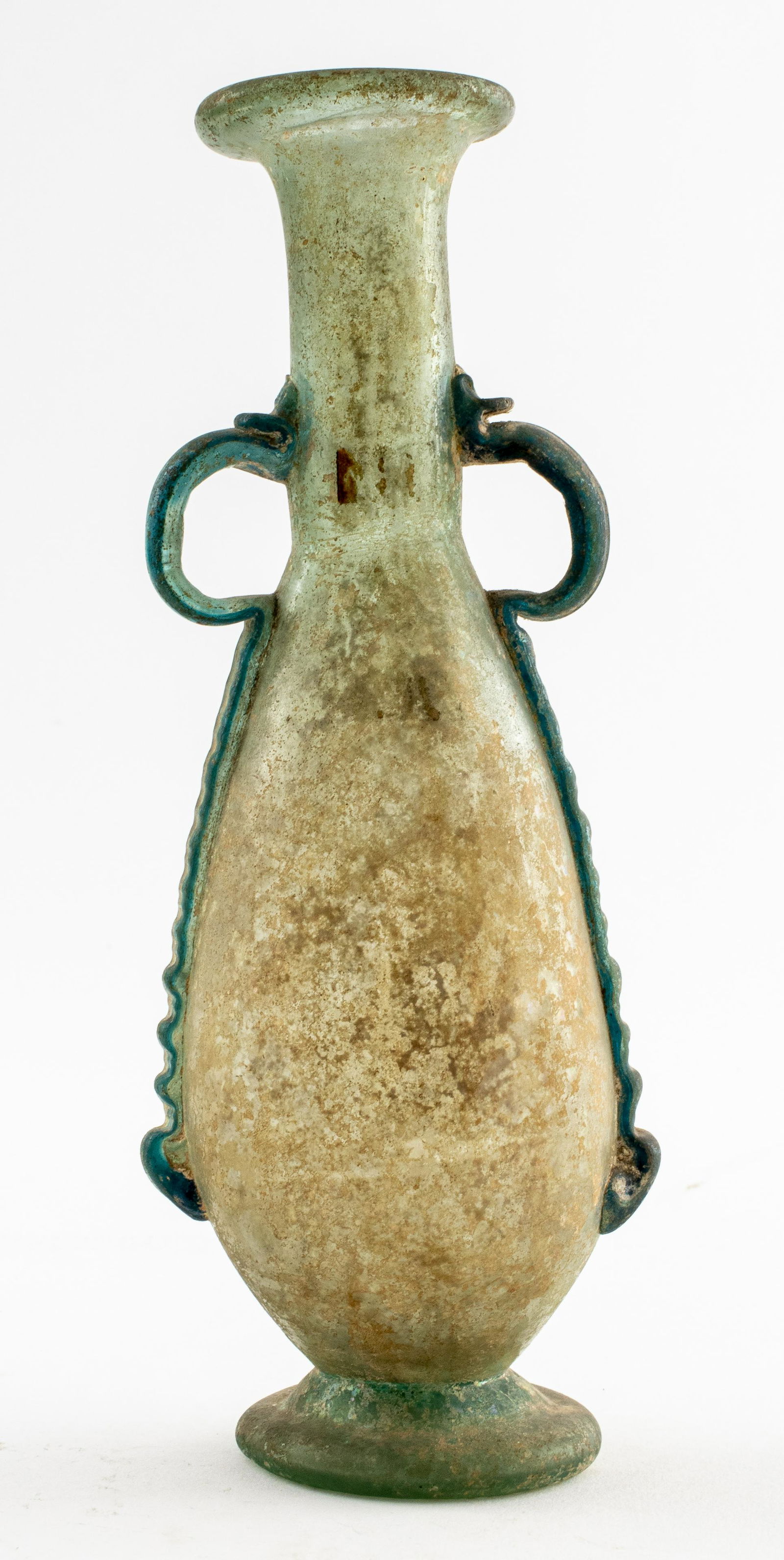 Ancient Roman Pale Green Glass Amphora (1 of 10)