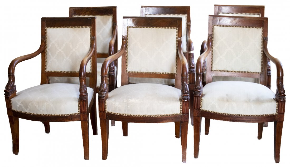 Regency Style Mahogany Dining Chairs, 6 (1 of 13)