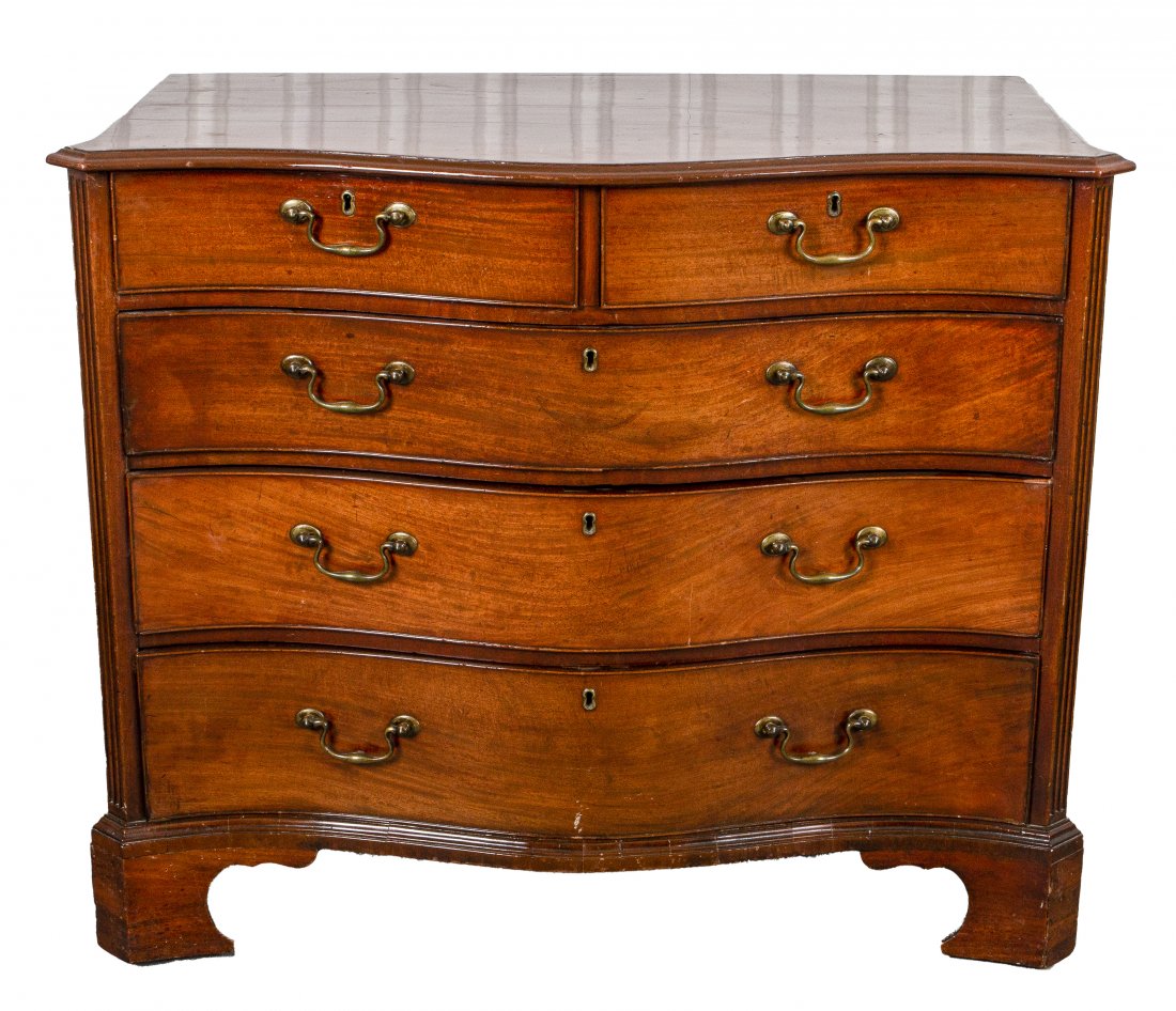 George III Style Mahogany Chest of Drawers (1 of 7)