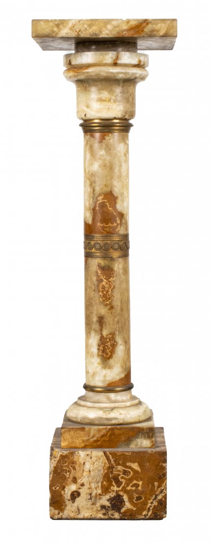 Neoclassical Style Onyx Pedestal (1 of 6)