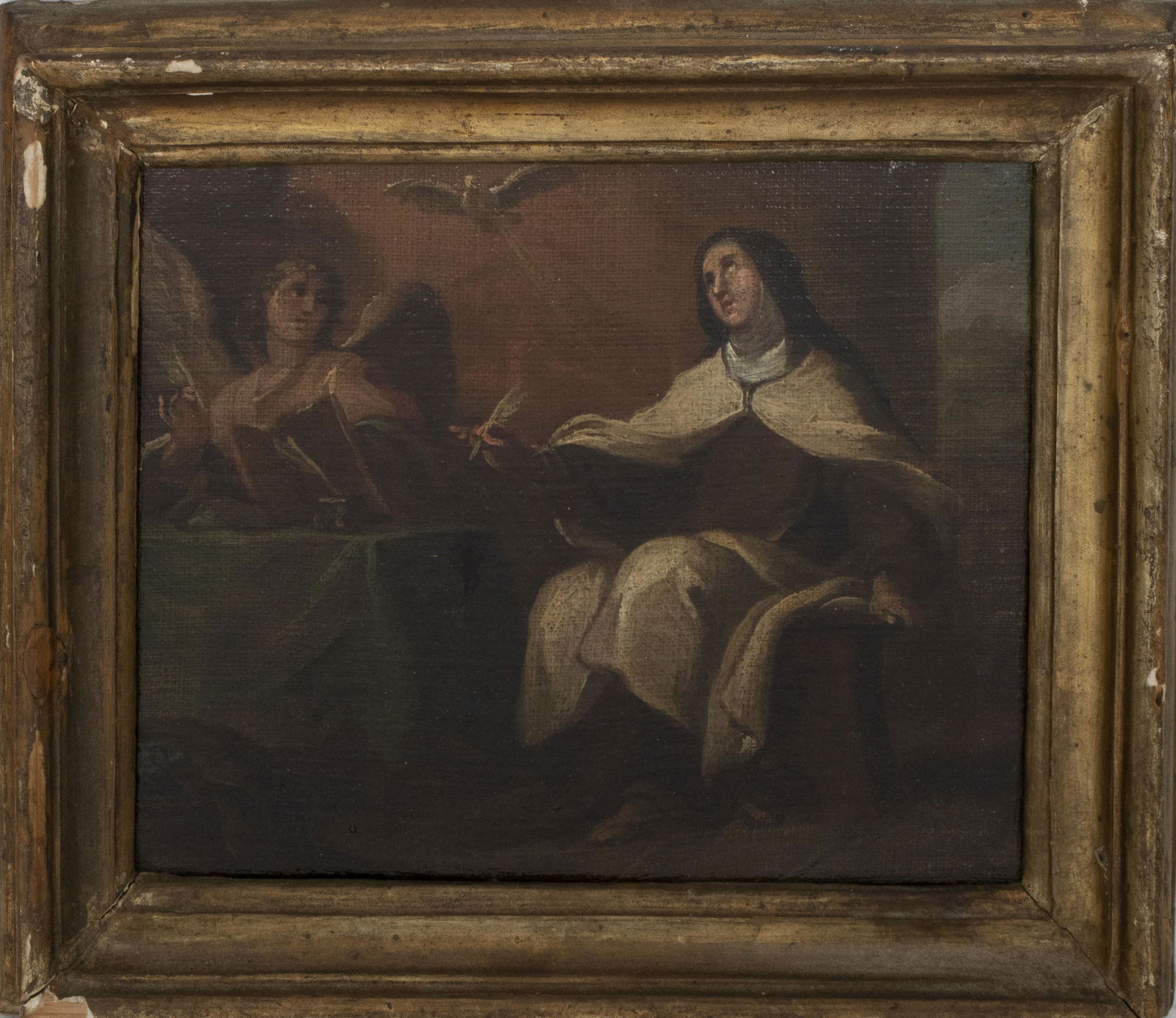 Devotional Oil on Canvas After Pietro Cortona (1 of 5)