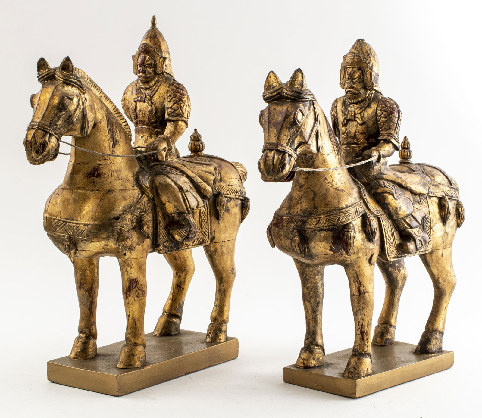 Chinese Gilt Qin Dynasty Manner Horse And Rider, 2 (1 of 13)