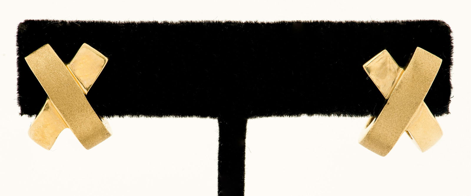 Vintage 14K Yellow Gold "X" Post Earrings (1 of 7)