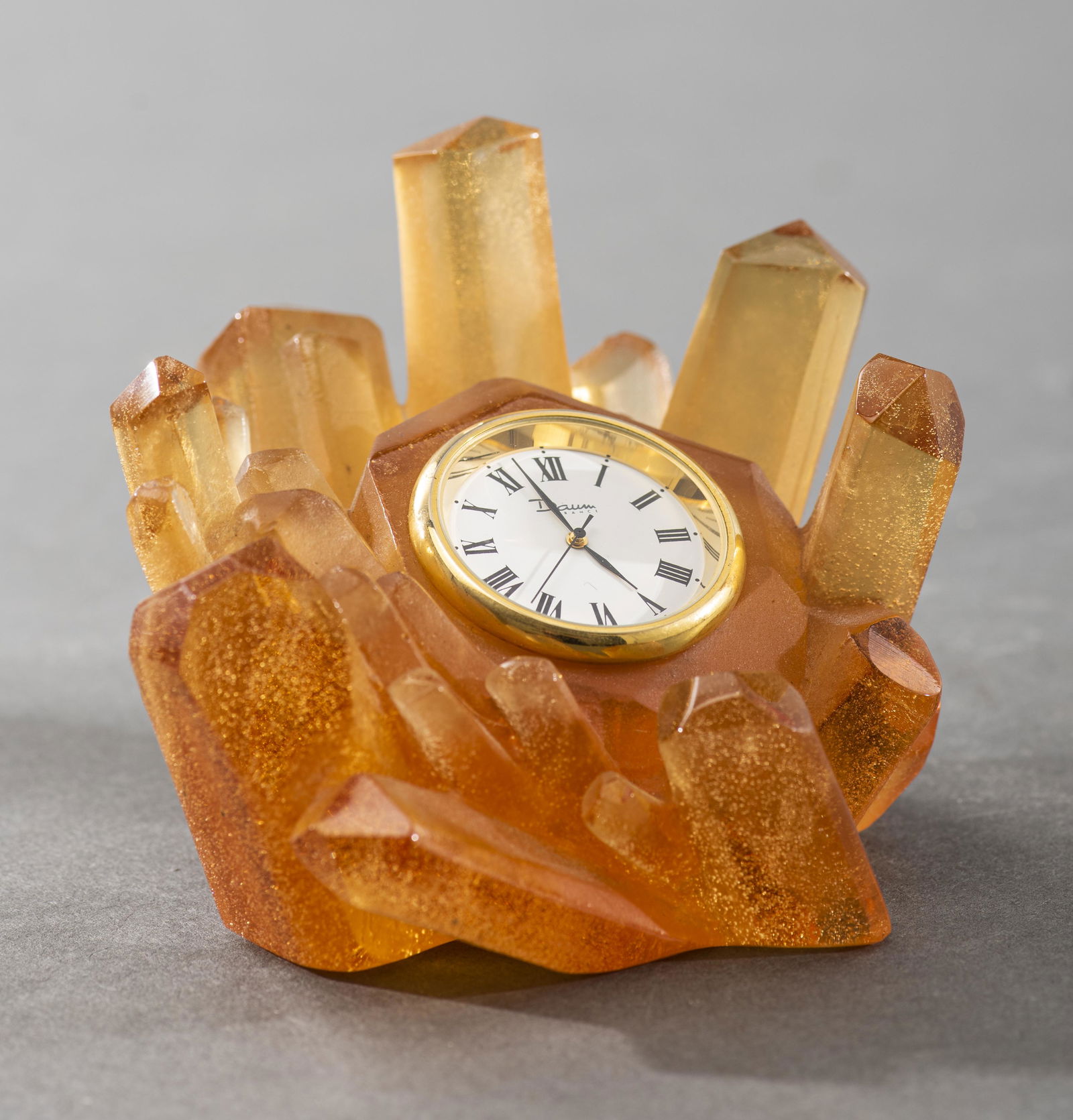 Daum Pate de Verre Art Glass Desk Clock (1 of 7)
