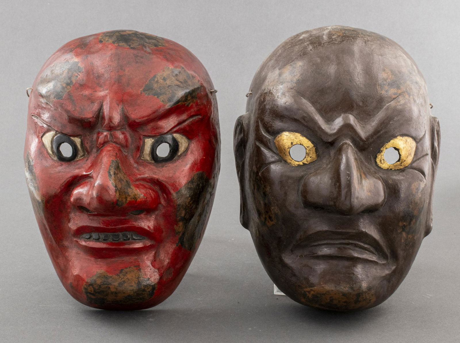 Japanese Lacquered Theater Masks, 2 (1 of 8)
