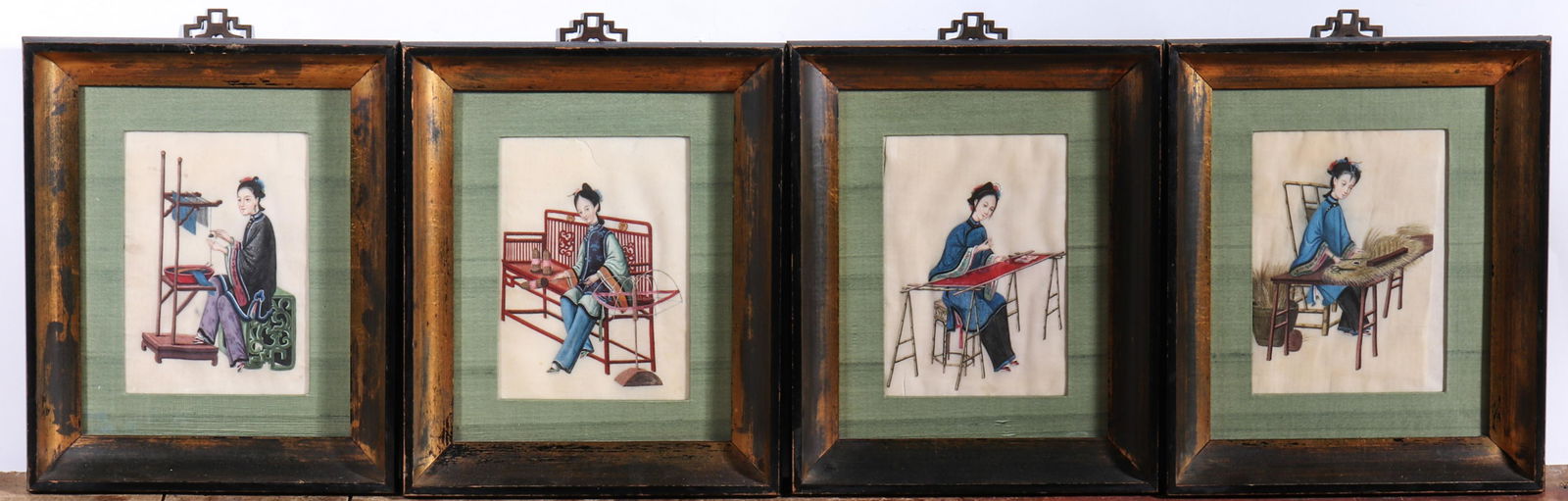 Chinese Export Ink and Colors on Pith Paper, 4 (1 of 5)