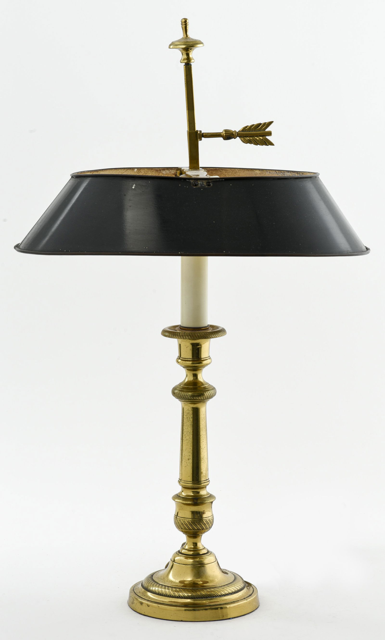 Empire Style Gilt Metal Bouillotte Lamp (1 of 6)
