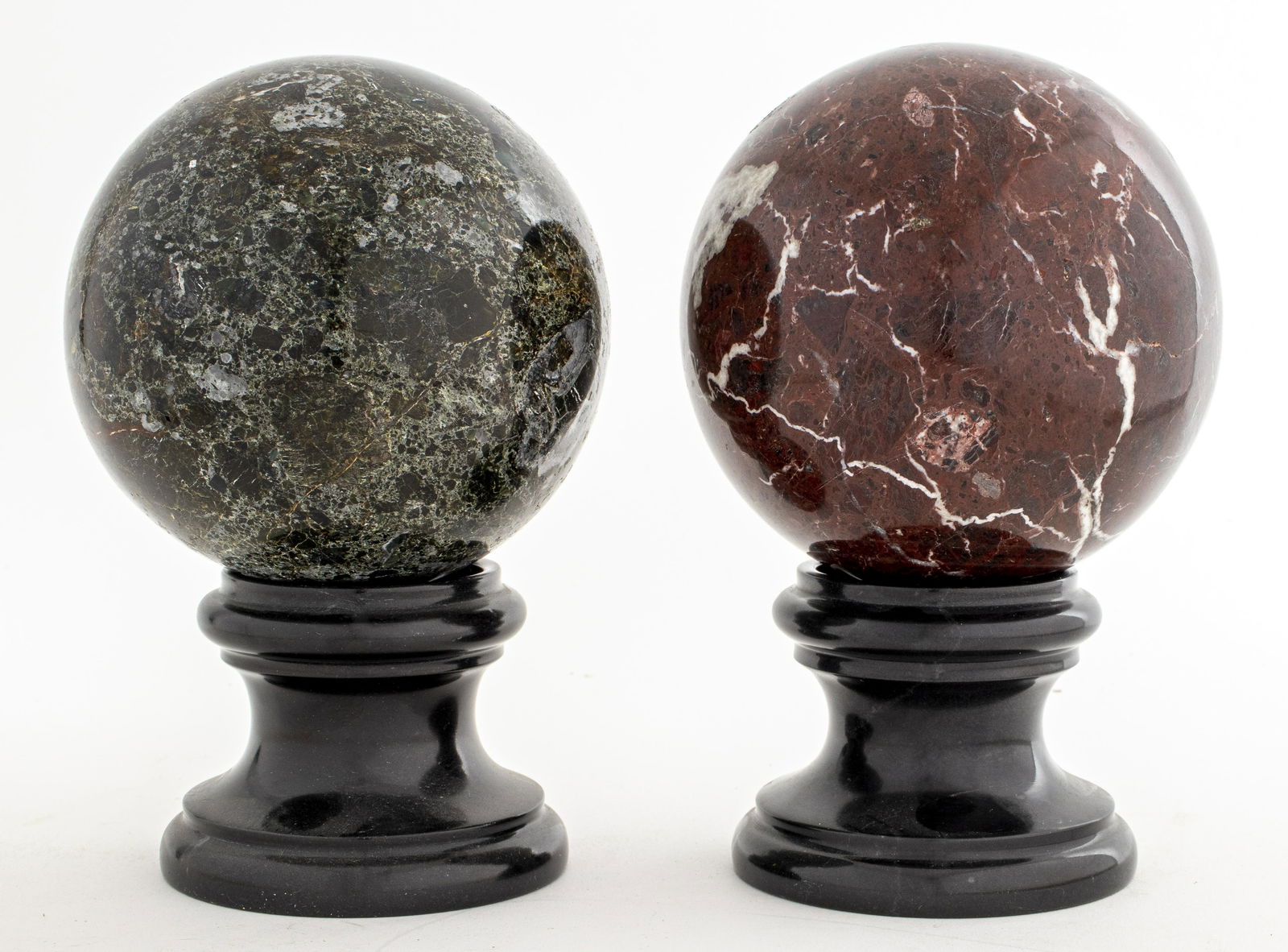 Neoclassical Style Polished Stone Spheres, 2 (1 of 3)