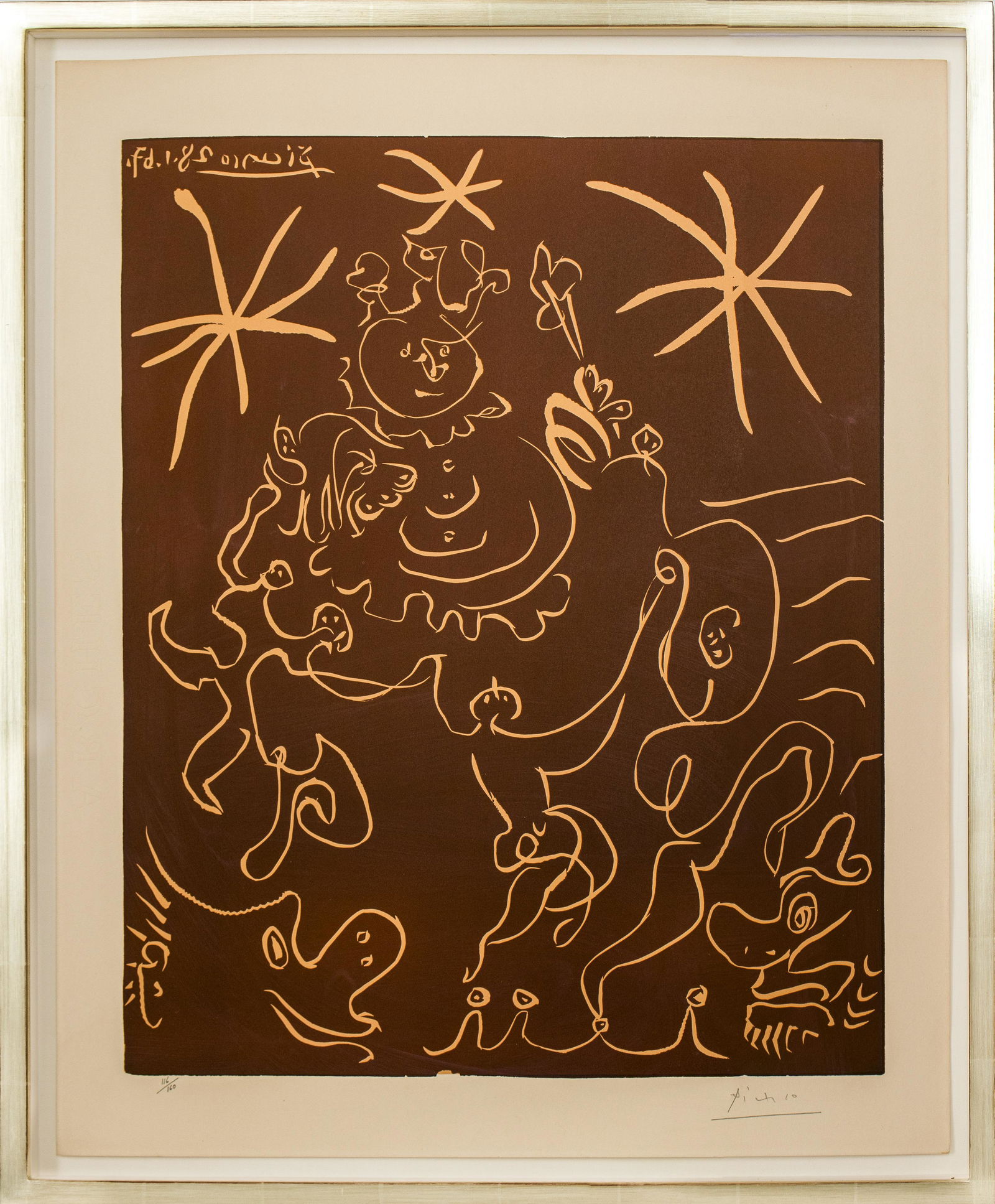 Pablo Picasso "Carnaval" Linoleum Cut, 1967 (1 of 8)