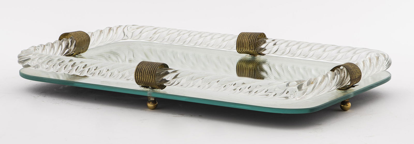 Venini Vanity Tray with Mirrored Glass (1 of 7)