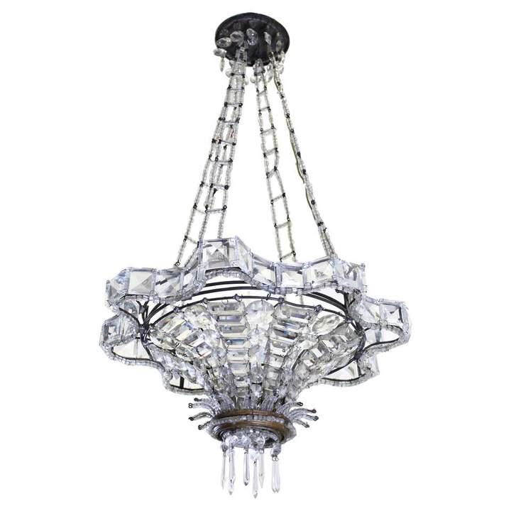 Maison Bagues French Art Deco Crystal Chandelier (1 of 6)