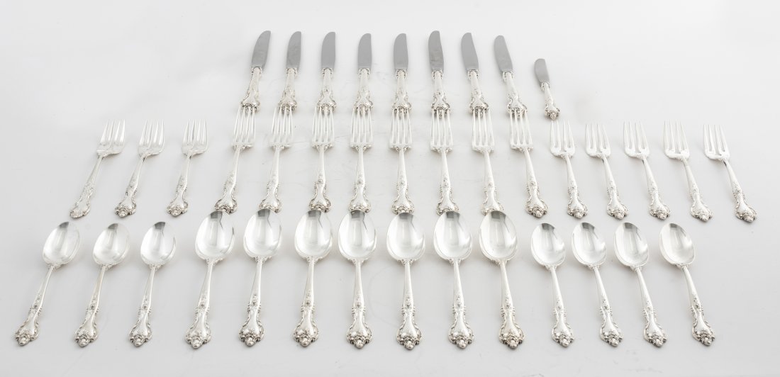 Delacourt By Lunt Sterling Silver Flatware Svc, 36 (1 of 6)