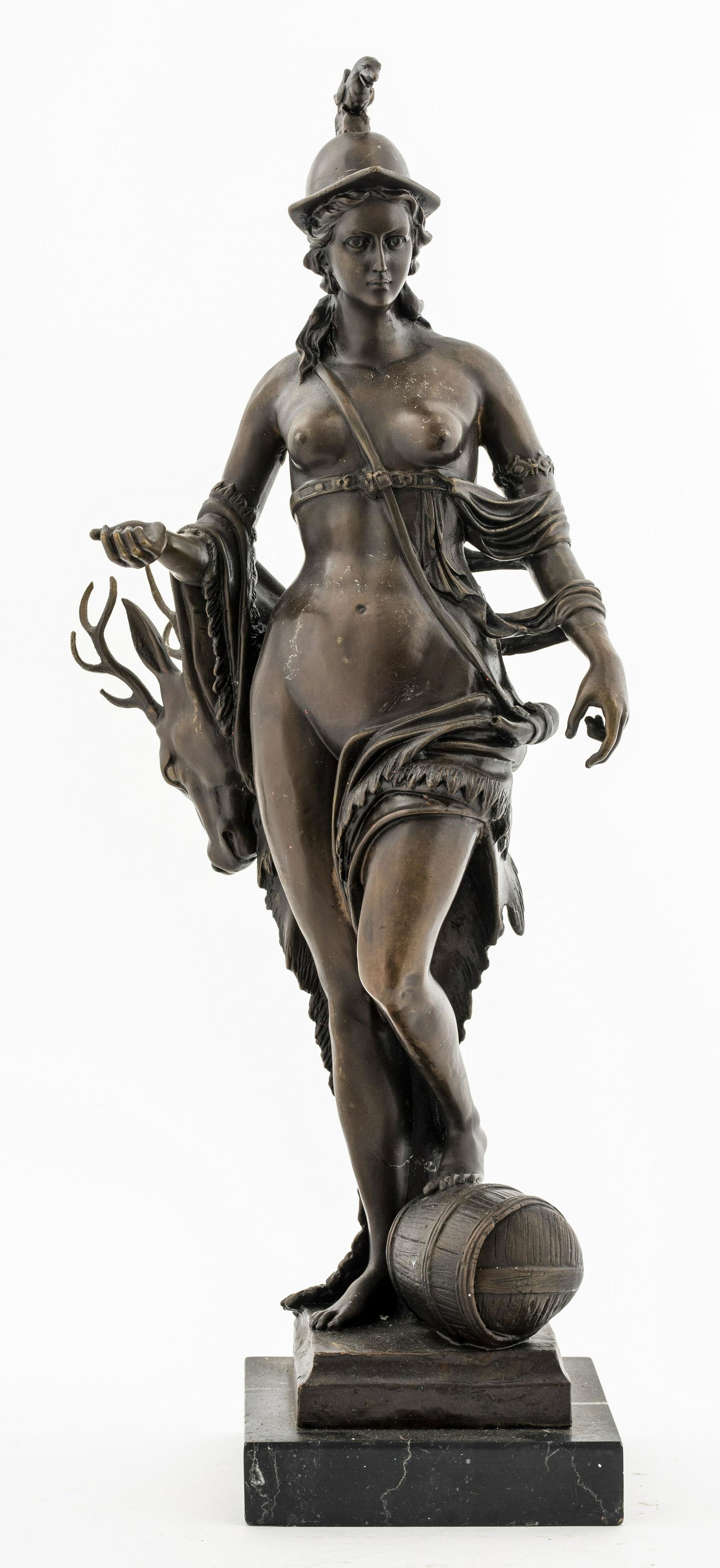 Patinated Bronze Statue Of A Huntress (1 of 10)