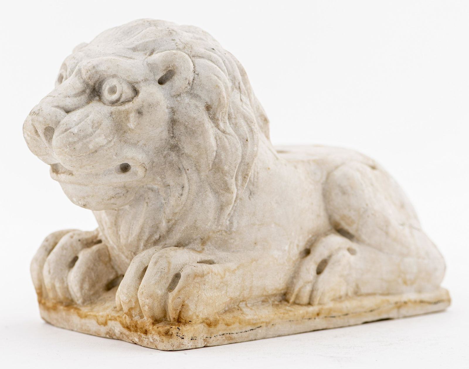 Renaissance Style Carved Marble Lion Sculpture (1 of 8)