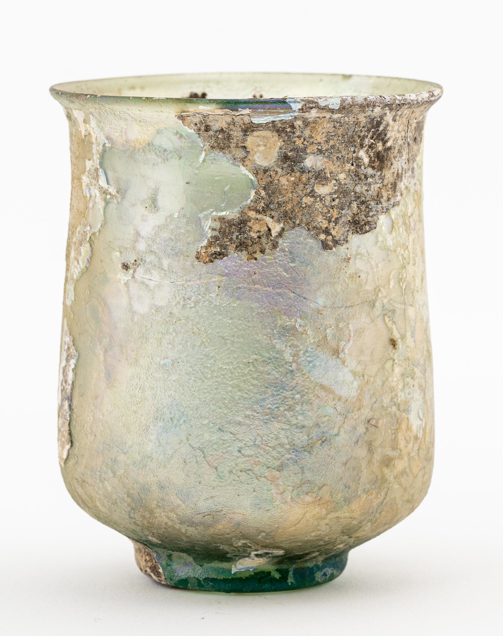 Ancient Roman Pale Green Glass Beaker (1 of 5)