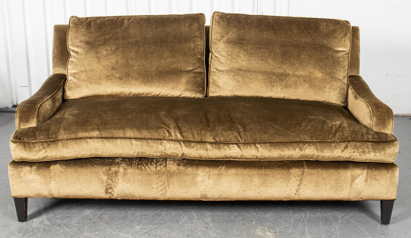 Elegant Velvet Upholstered Love Seat Sofa (1 of 10)