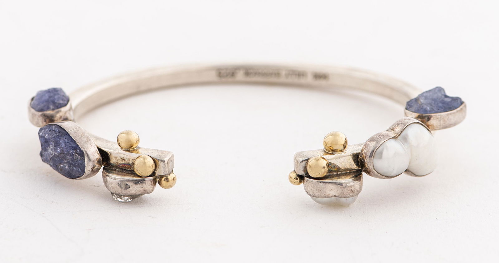 Lilly Barrack Chalcedony, Quartz & Pearl Bracelet (1 of 6)