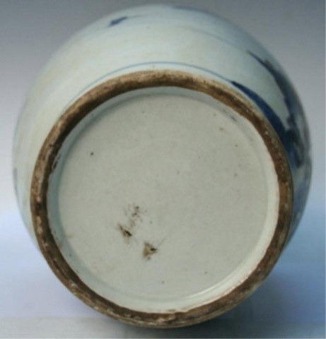 Chinese Porcelain Blue-and-White Vase 20th C - 6