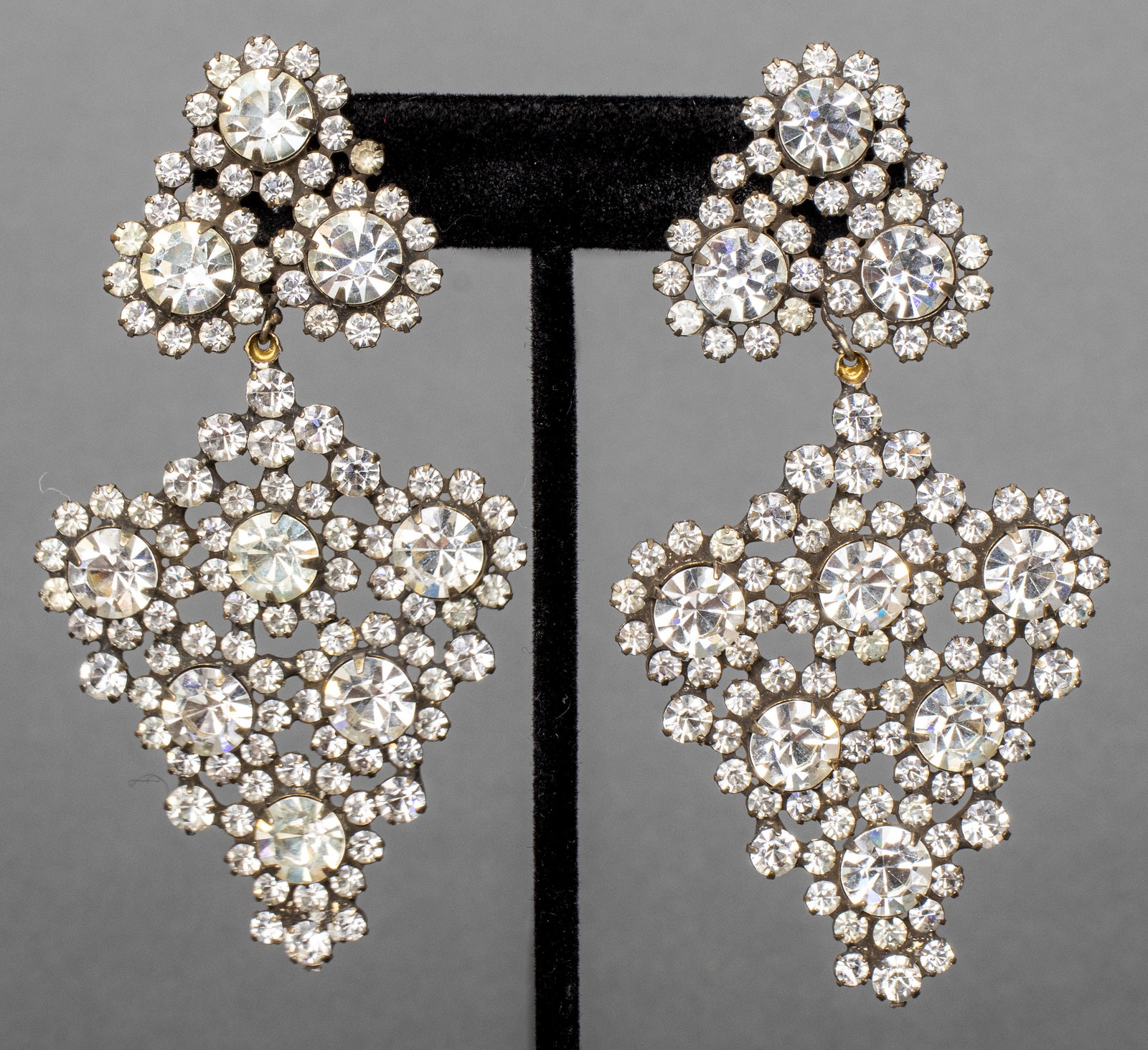 Kenneth Jay Lane Crystal Clip On Earrings (1 of 3)