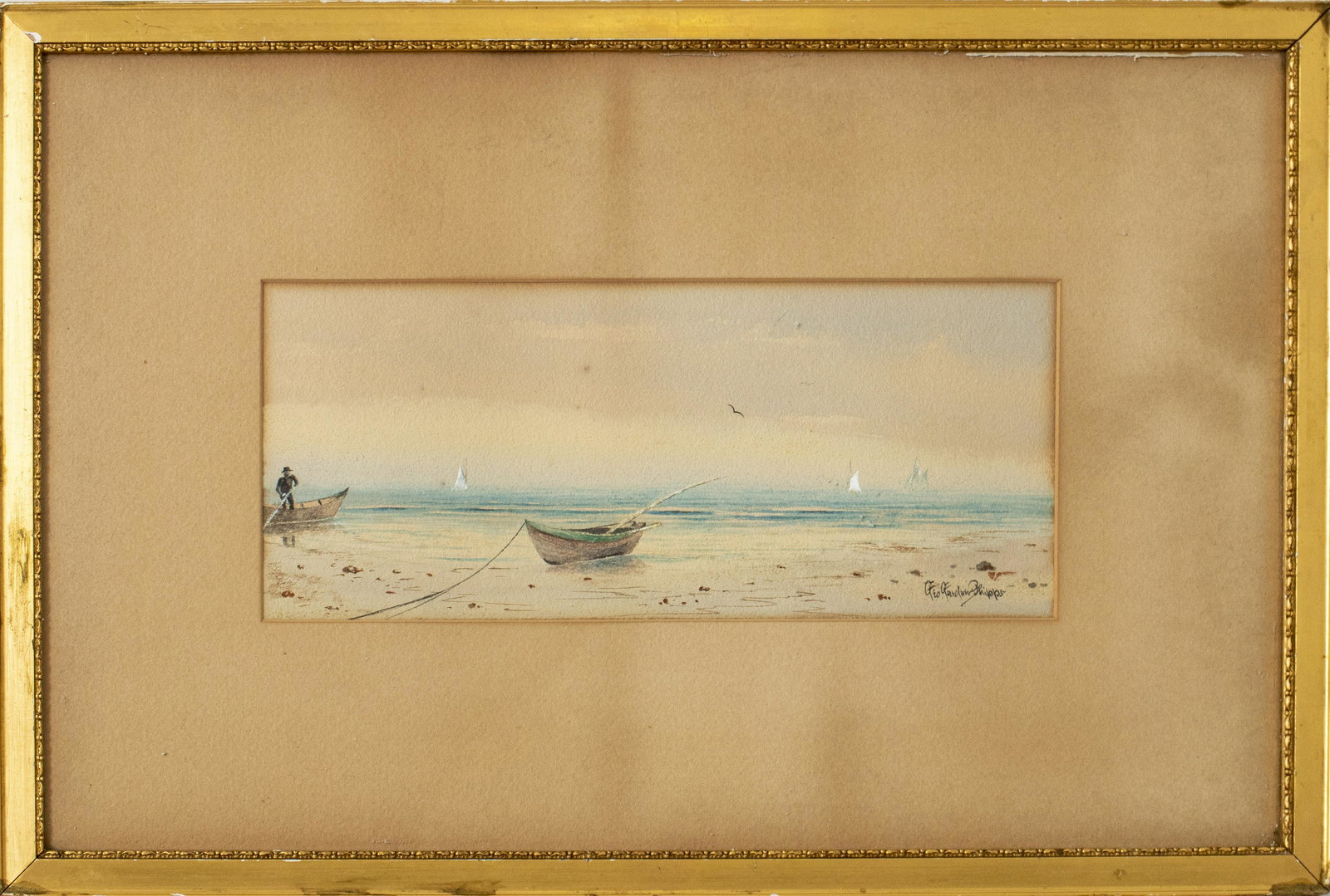 George Gardner Phipps Seascape Watercolor (1 of 6)