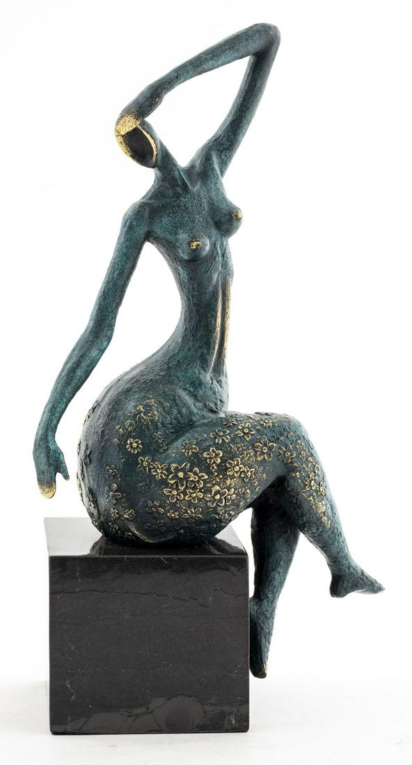 Milo Signed Modern Figural Bronze Sculpture (1 of 12)
