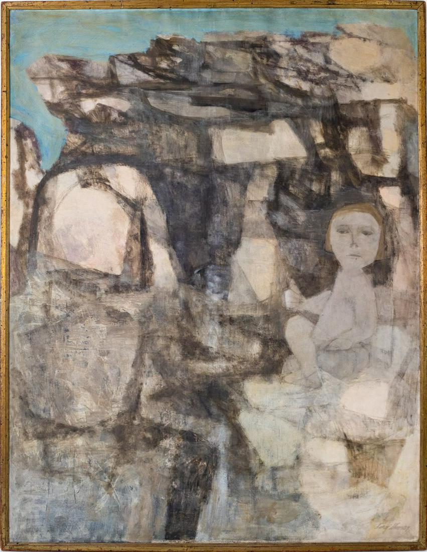 Sarai Sherman "Arrid Land" Oil on Canvas, 1954 (1 of 15)