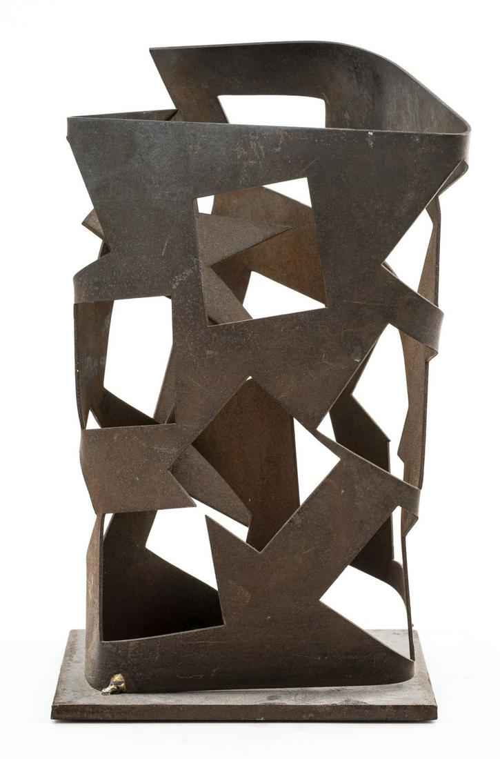 Brutalist Modern Welded Metal Abstract Sculpture (1 of 10)