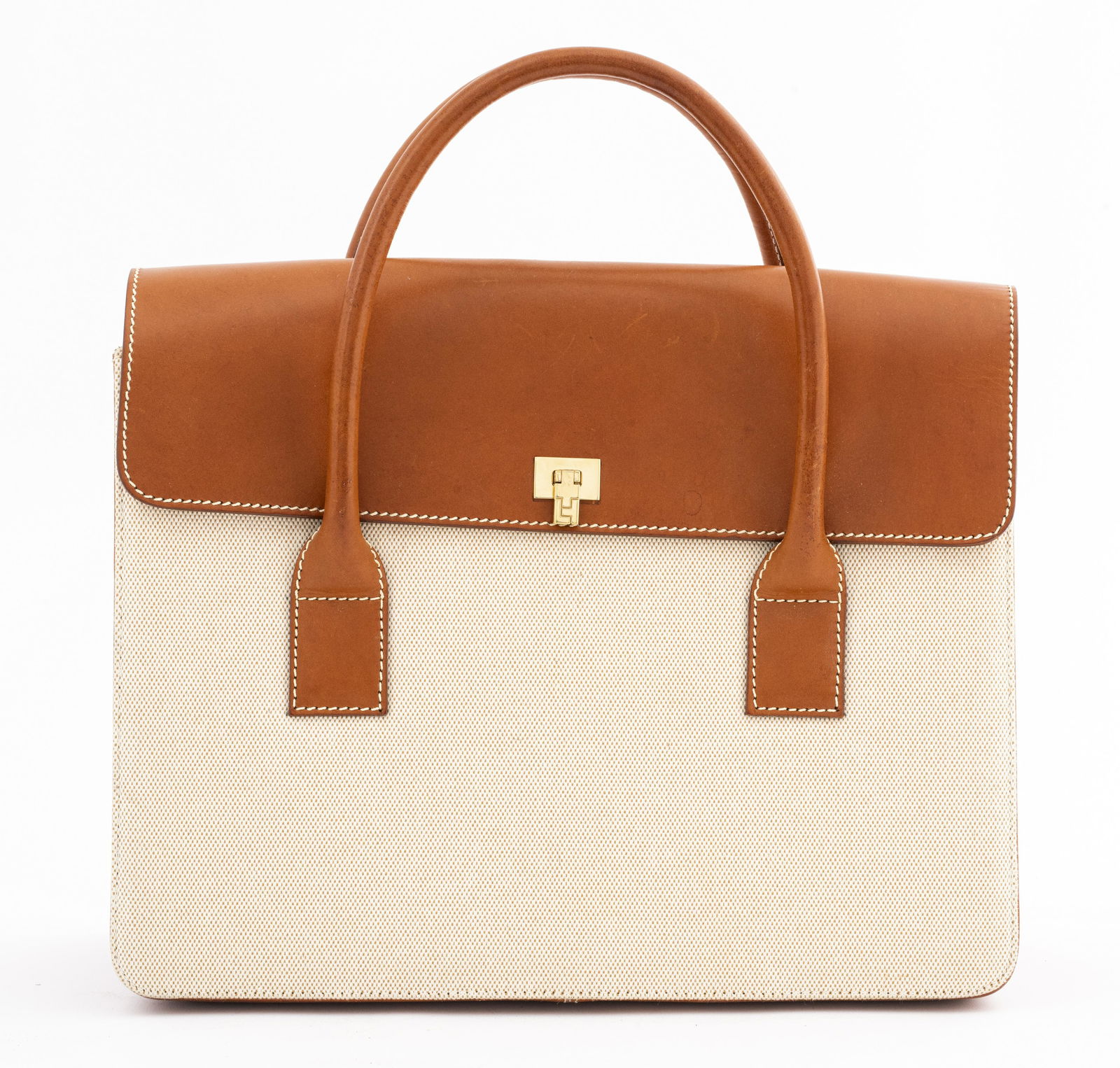 Lambertson Truex Leather & Canvas Purse (1 of 5)