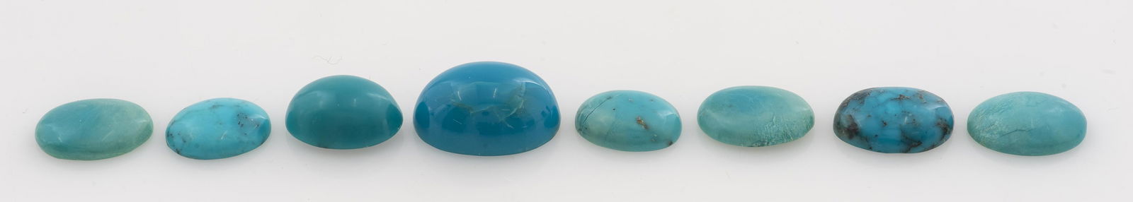 72.6 Cttw. Collection Of Loose Oval Turquoise Lot (1 of 4)