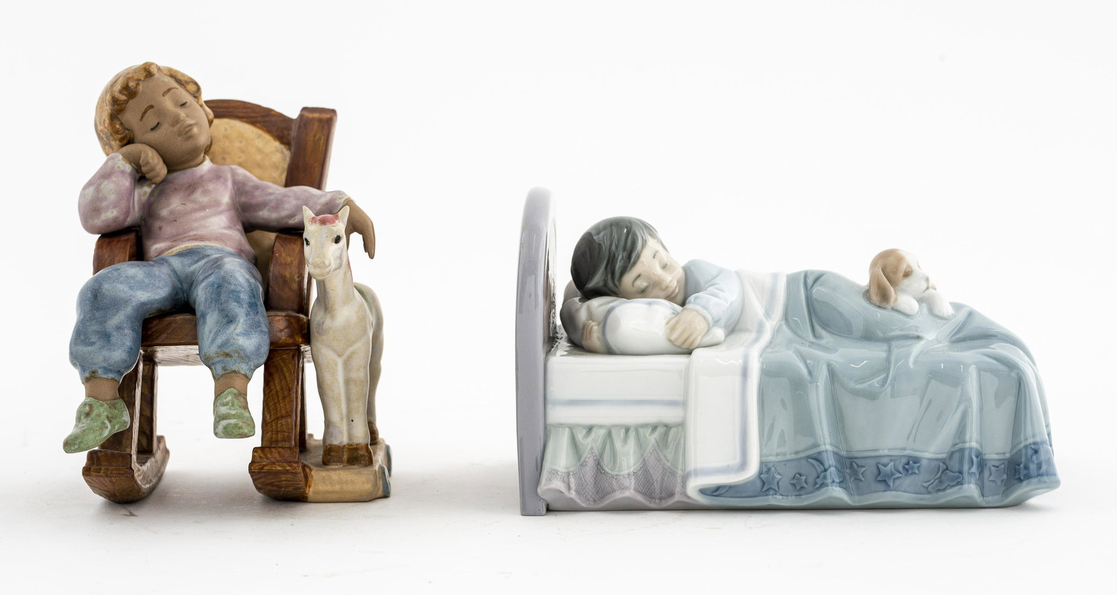 Lladro Porcelain Sleeping Figurines, 2 (1 of 10)