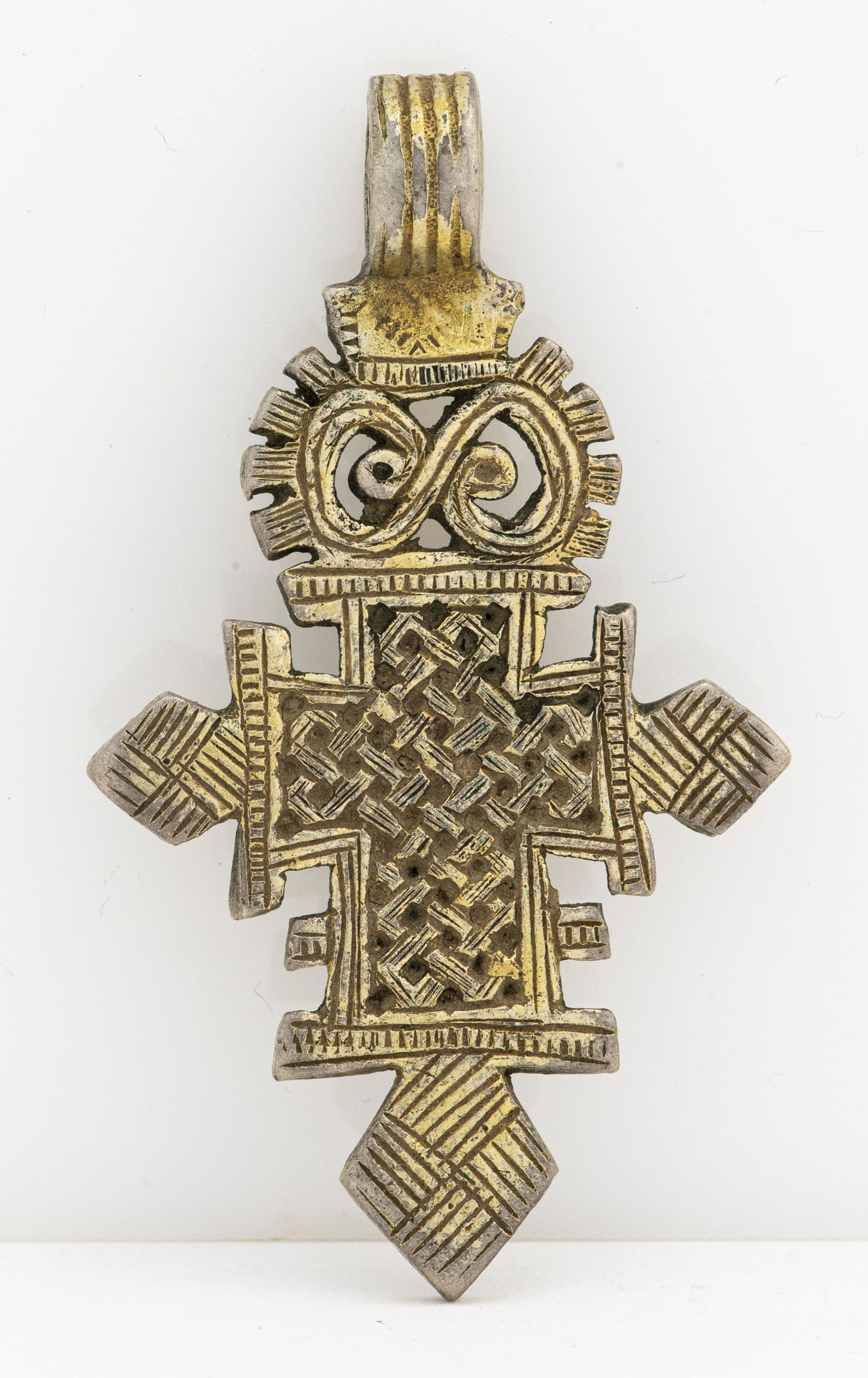 Vintage Ethiopian Silver Coptic Cross Pendant (1 of 3)