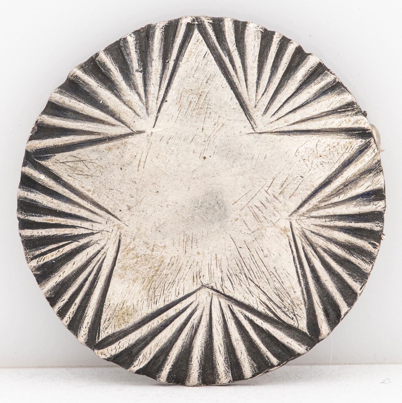 Vintage Mexican Silver Coin / Star Pin / Brooch (1 of 3)