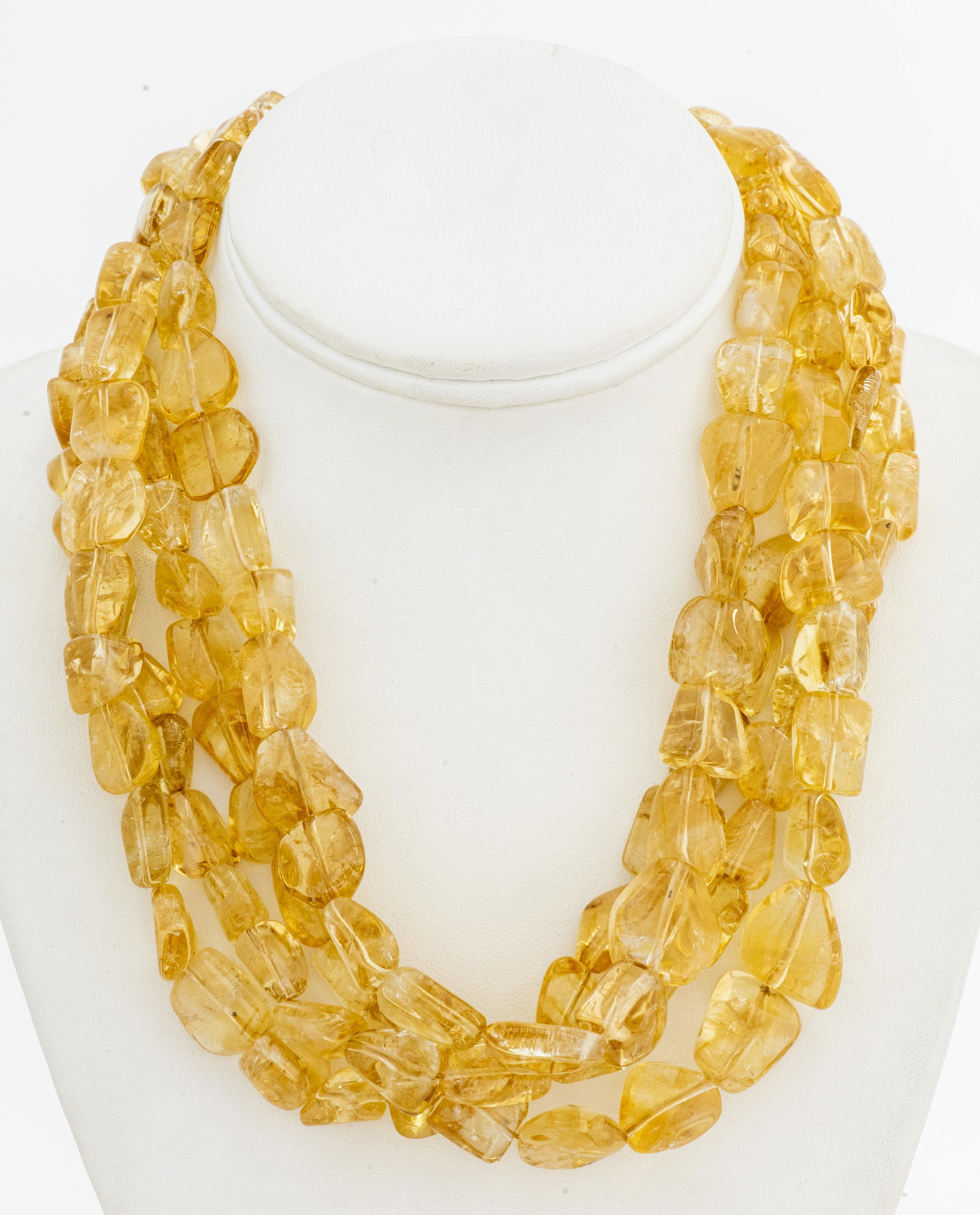 Vintage Multi-Strand Citrine Beaded Necklace (1 of 3)