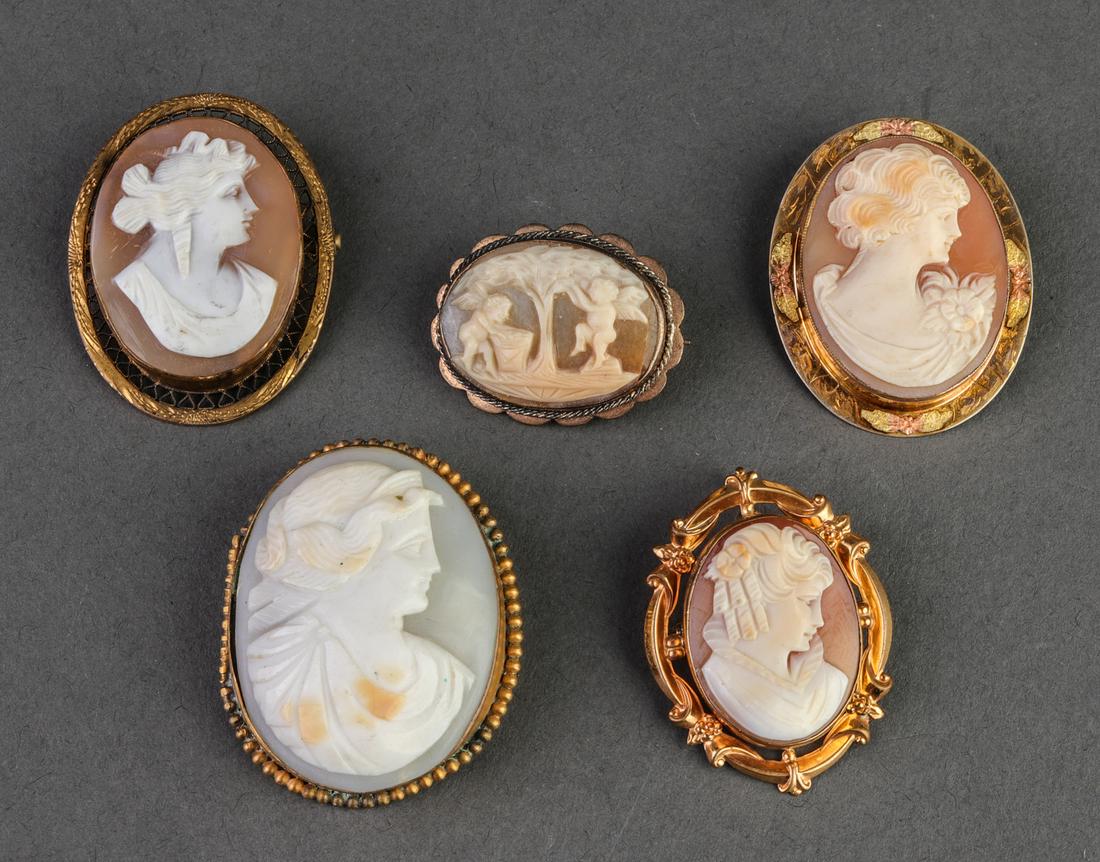Misc. Cameo Pendants & Brooches, 5 (1 of 6)