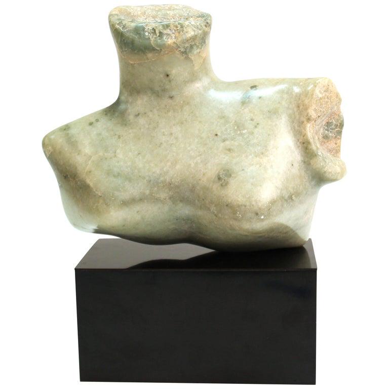 Modern Abstract Carved Stone Female Bust Sculpture (1 of 10)