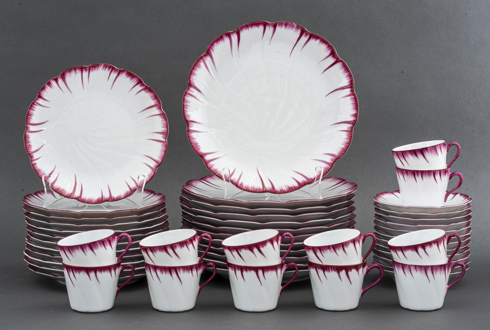 Limoges Mirabaud French Porcelain Dinner Set, 48 (1 of 10)