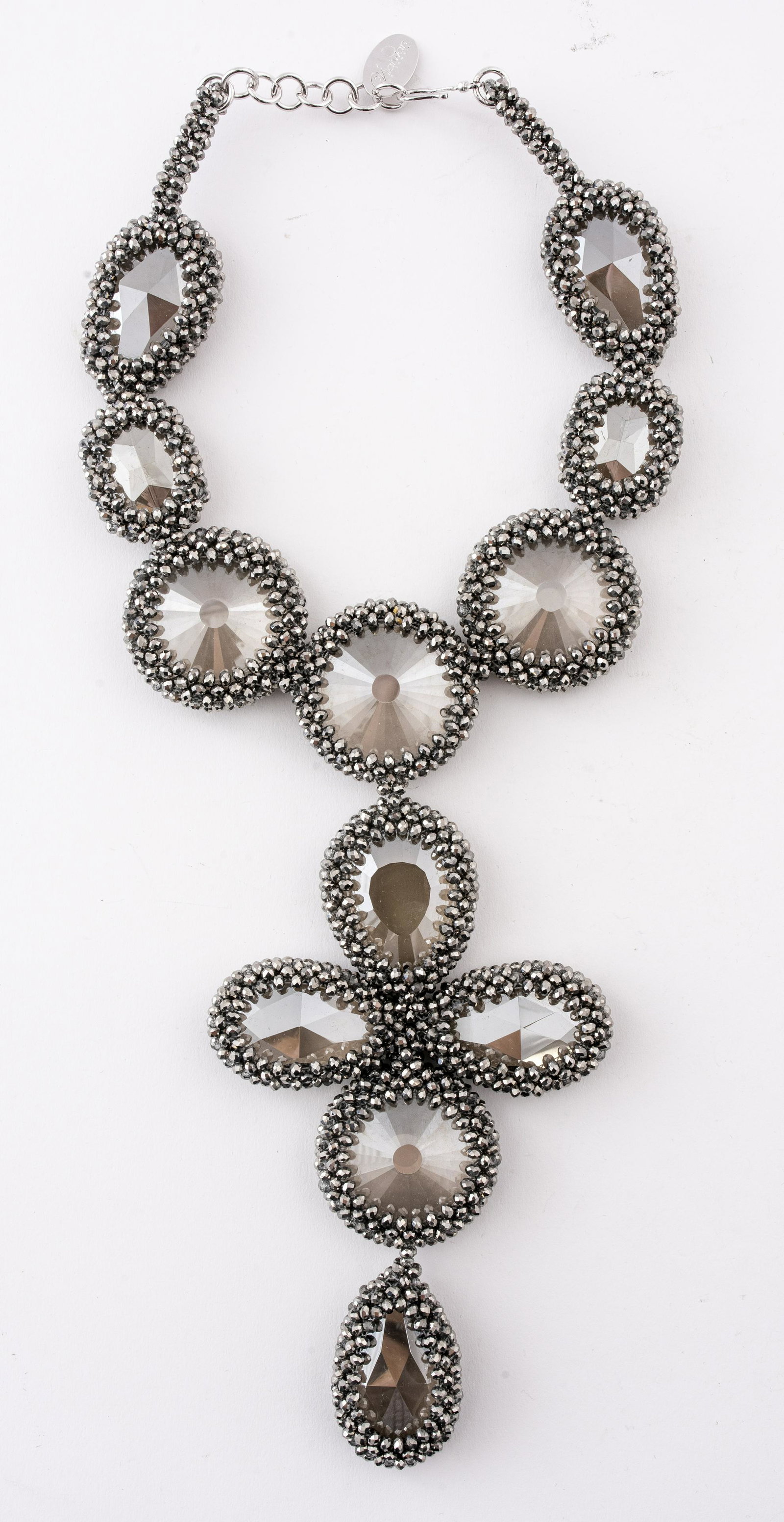 Vilaiwan Crystal & Hematite Statement Necklace (1 of 6)