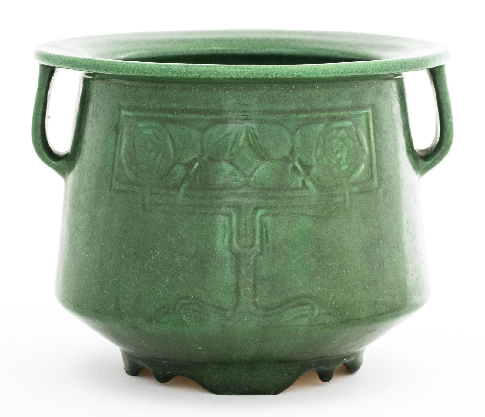 Arts & Crafts Weller Pottery Attr Green Jardiniere (1 of 6)