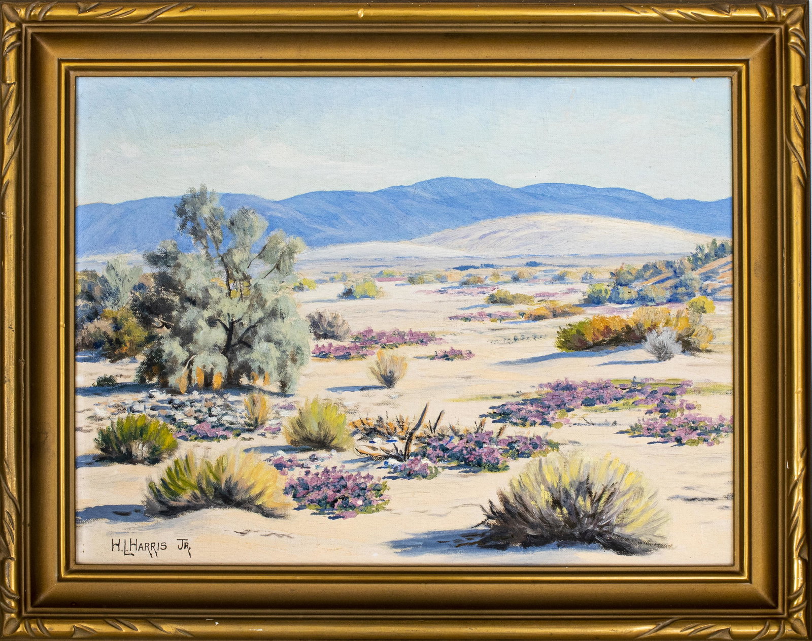 H. L. Harris Jr. California Desert Landscape Oil (1 of 11)