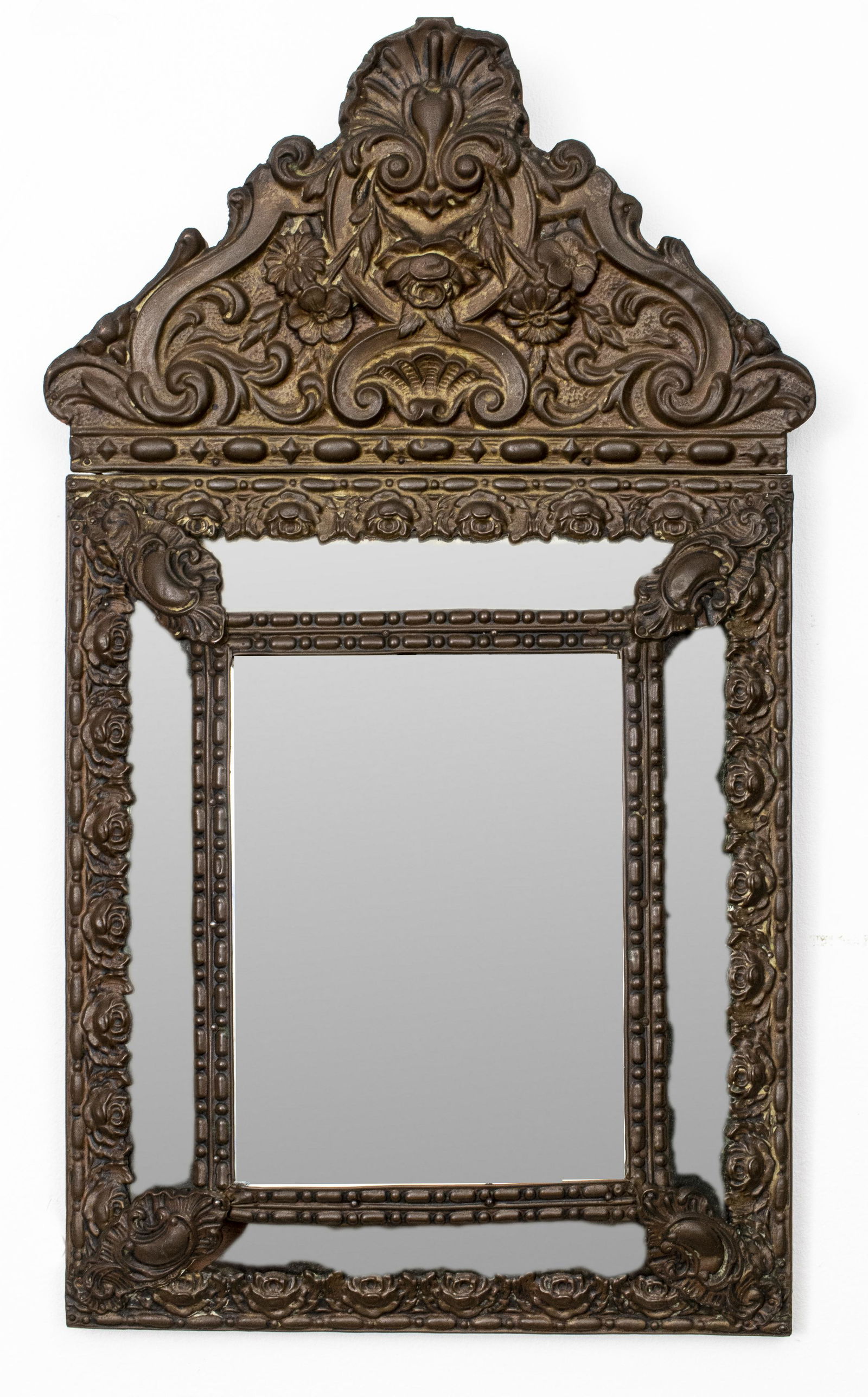19th C. Italian Renaissance Style Repousse Mirror (1 of 5)