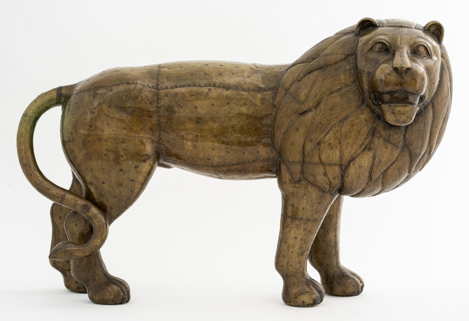 Bustamante Manner hammered Brass Lion (1 of 8)