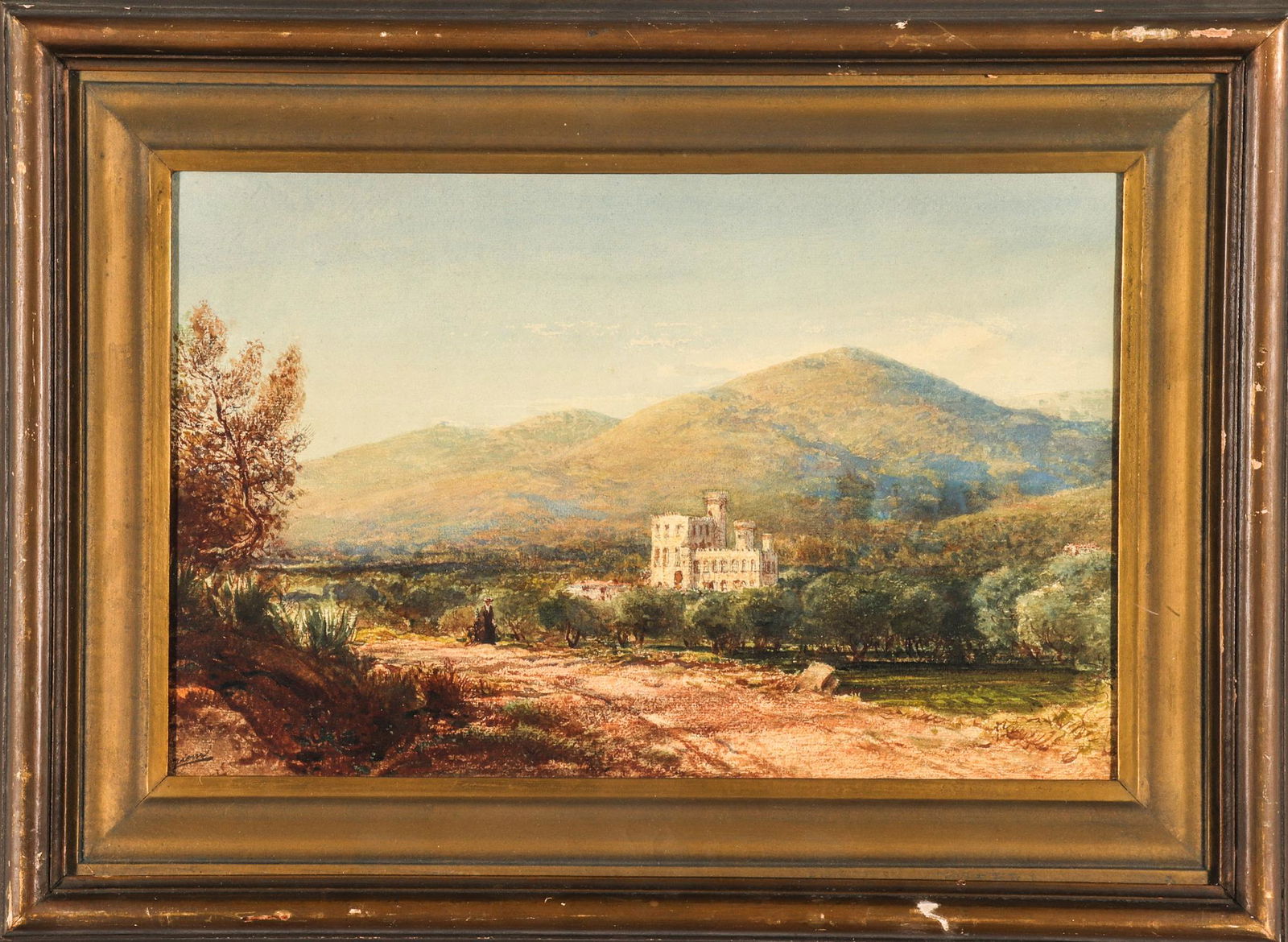 Felix Ziem Landscape with Castle Watercolor (1 of 7)