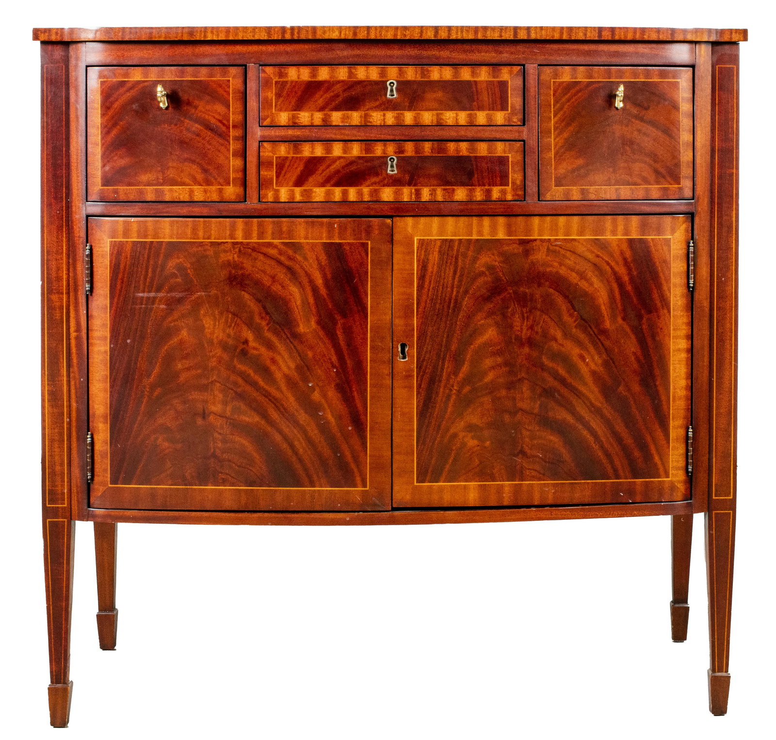 English Sheraton Manner Cabinet (1 of 17)