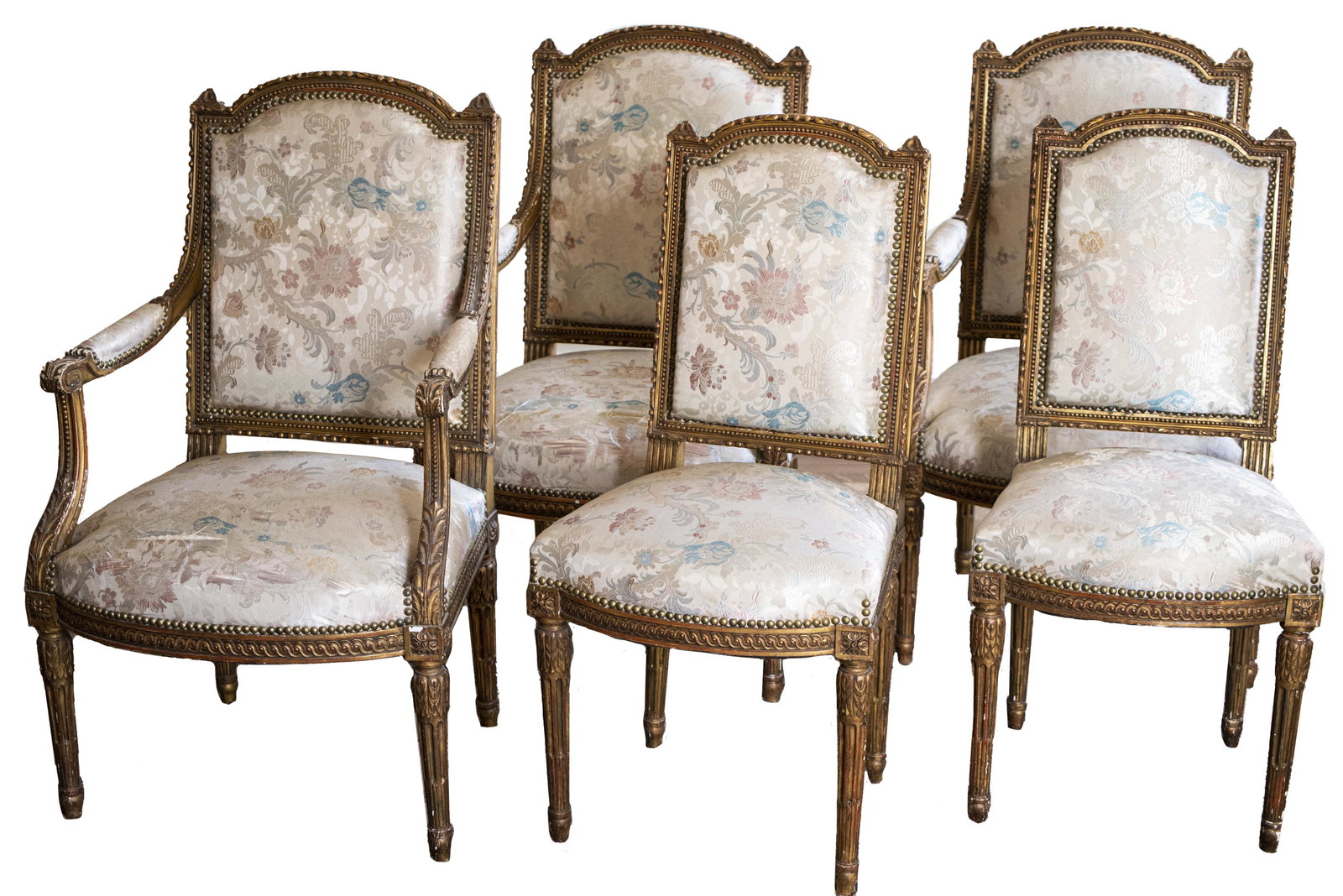 Louis XVI Style Giltwood Salon Chairs, 5 (1 of 6)