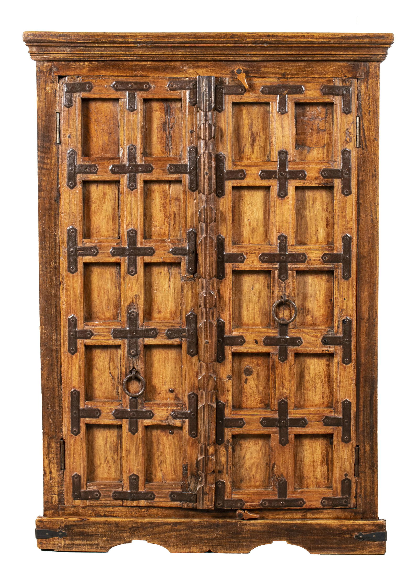 Continental Iron Mounted Wood Cabinet (1 of 12)