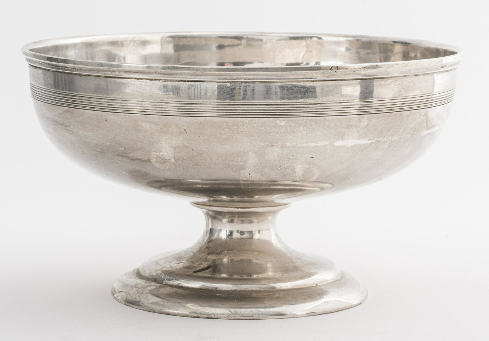 Large Sterling Silver Raised Bowl (1 of 5)