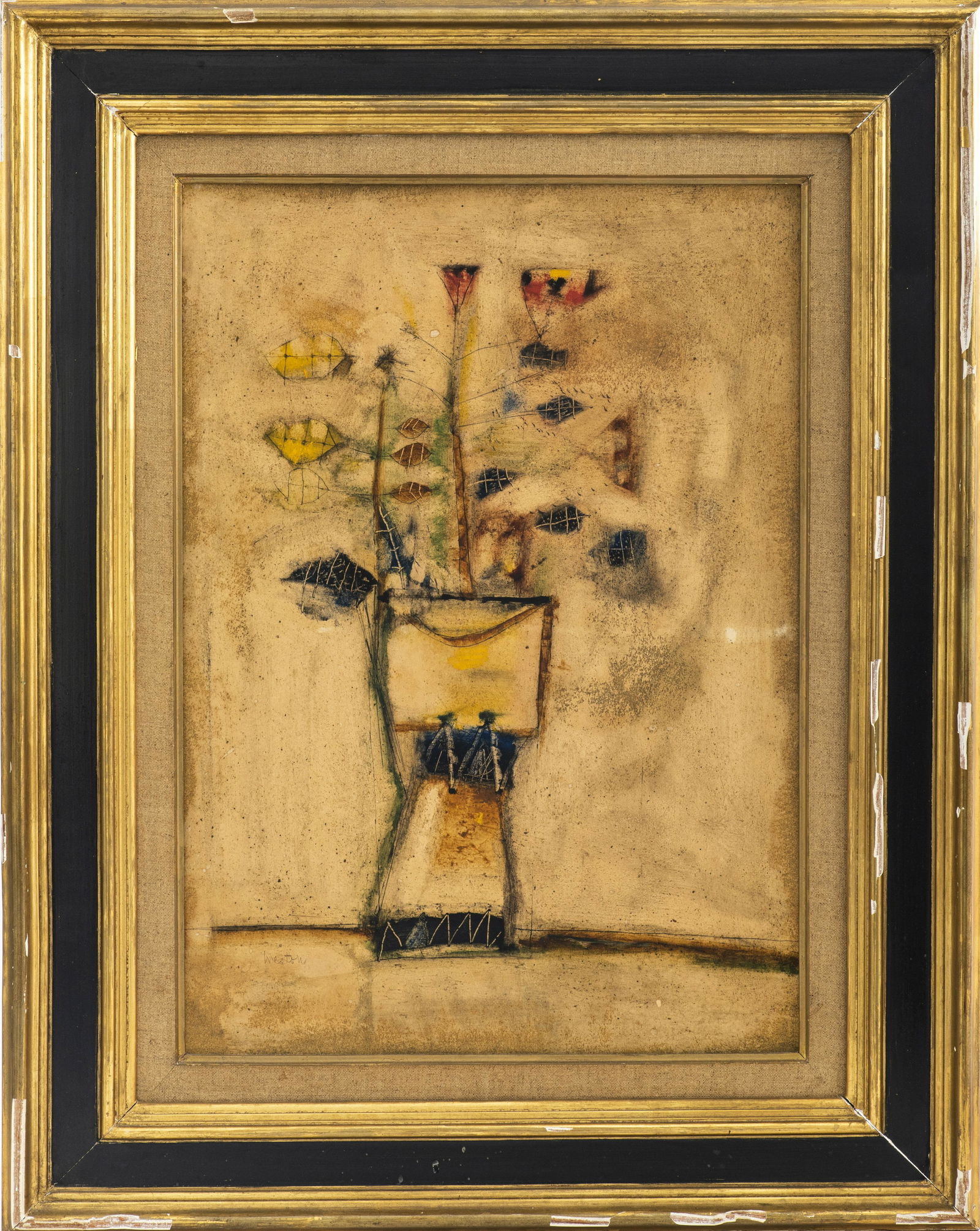 Reginald Weston Flower Still Life Oil on Board (1 of 8)