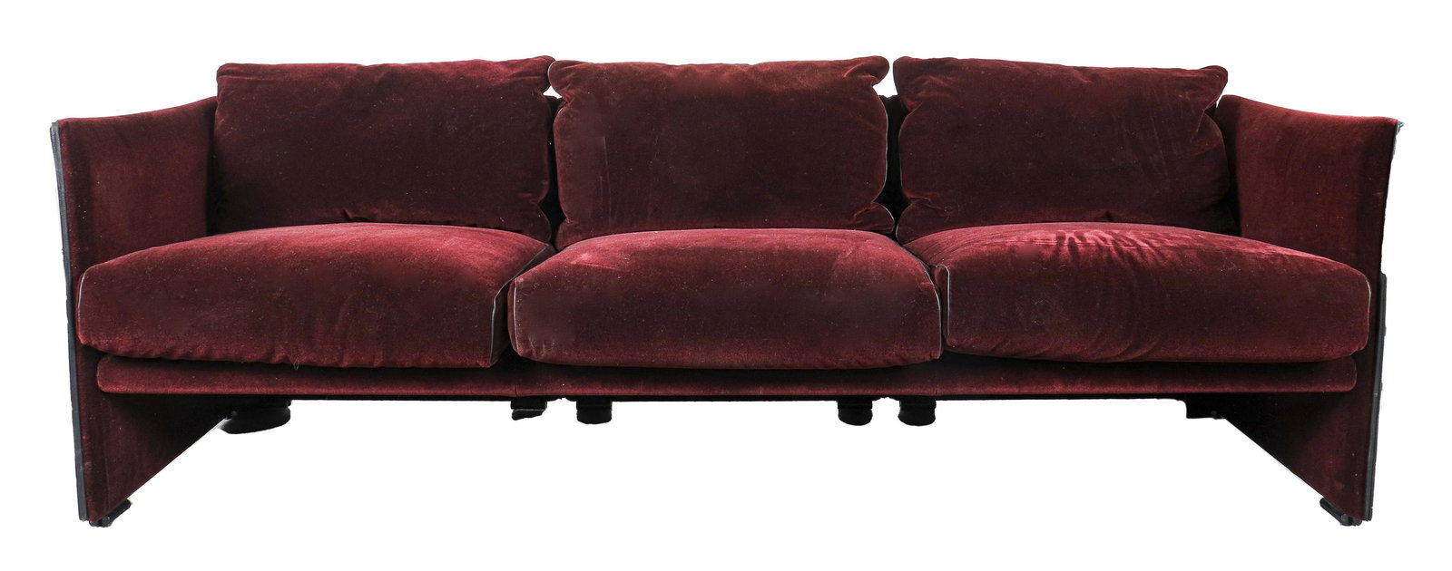 Mario Bellini Cassina Postmodern Velvet Sofa (1 of 11)